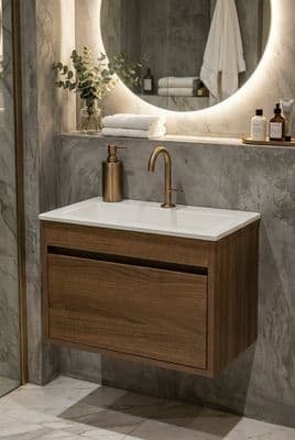 Meuble de salle de bains Oceana 56 cm à un tiroir (sans vasque)