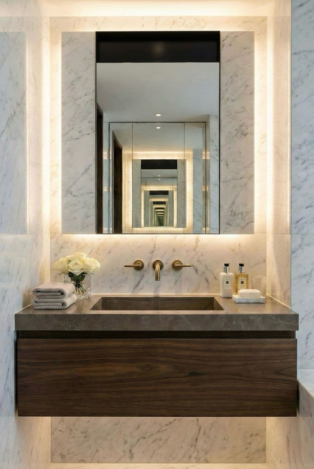 Miroir de salle de bains Aden 60 cm x 34 cm - High Gloss
