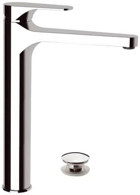 Mitigeur de lavabo Remer Classline 240 avec vidage clic-clac en laiton chromé