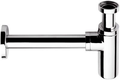 Siphon de lavabo Remer rond en chromé