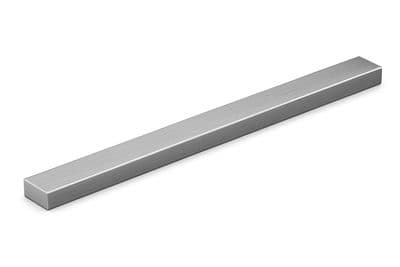 Set de finition Geberit en acier inoxydable, pour canivelle de douche chromé brossé de longueur 70 cm