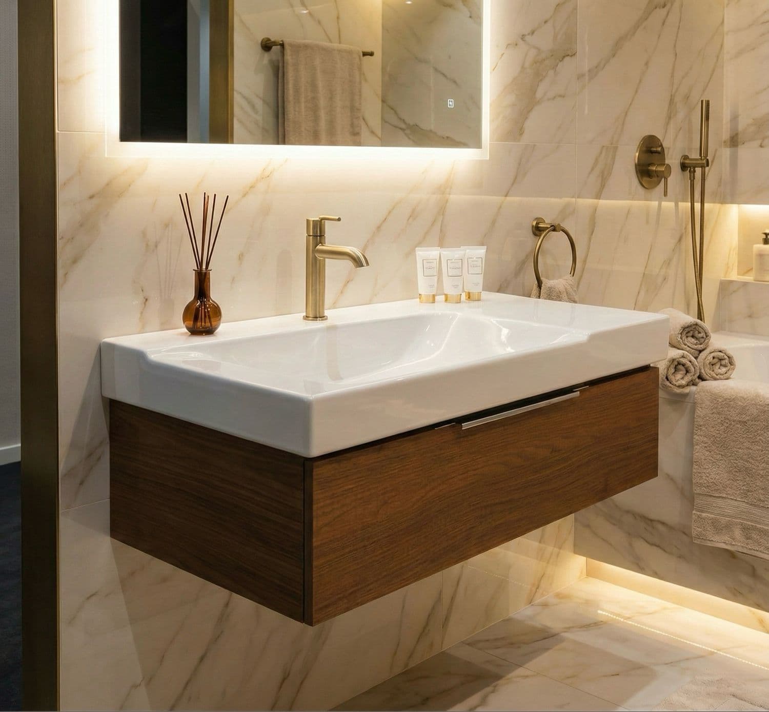 Meuble de salle de bains à un tiroir pour lavabo Geberit Xeno² 90 cm (sans vasque)
