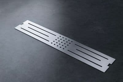 Grille plate Bluestone pour receveurs de douche Galaxit - finition chromée