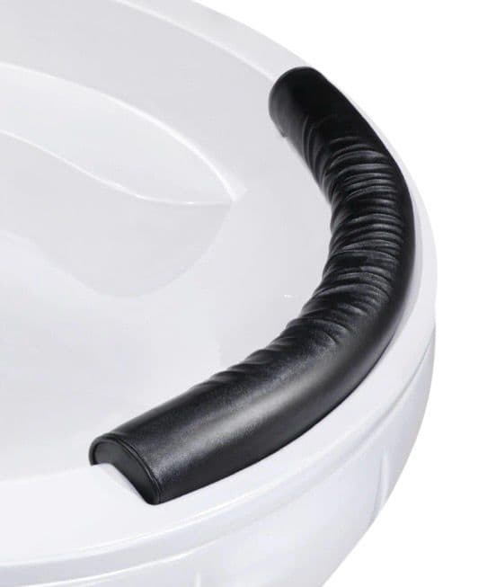 Repose-tête Bluestone noir ergonomique et anti-dérapant pour baignoire Palacio