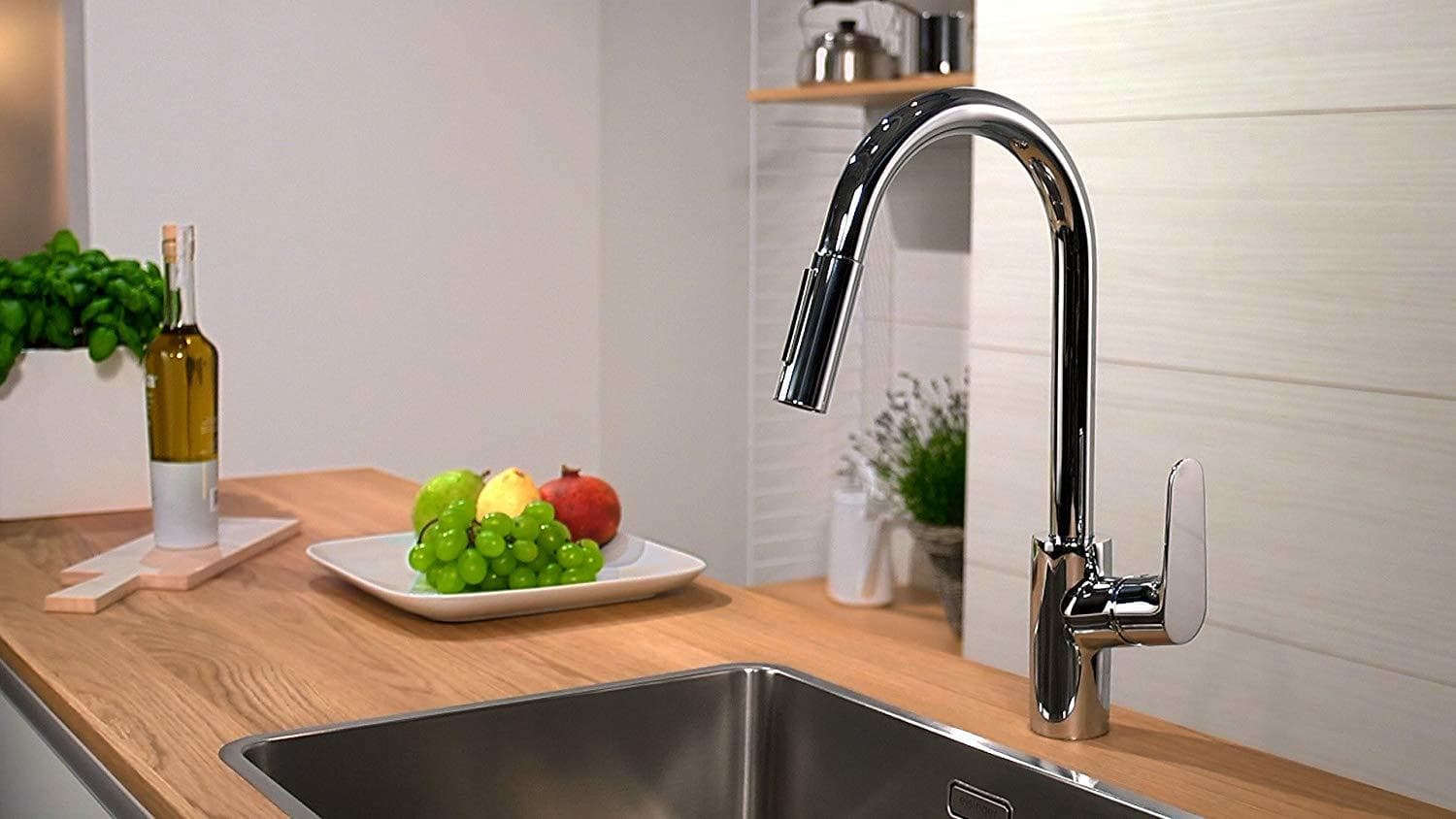 Mitigeur de cuisine Hansgrohe Focus M41 avec douchette extractible - vue 4